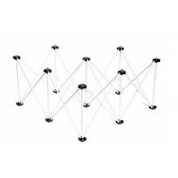 Support Alu Quart de rond 40 cm