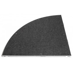 Plateau Quart de rond Moquette 